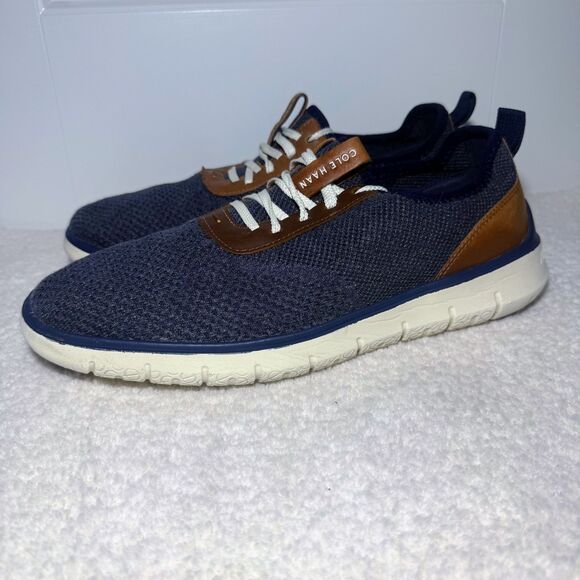 COLE HAAN Zerogrand Stitchlite Breathable Sneaker Men's Size US 10.5 Marine Blue - Picture 1 of 9